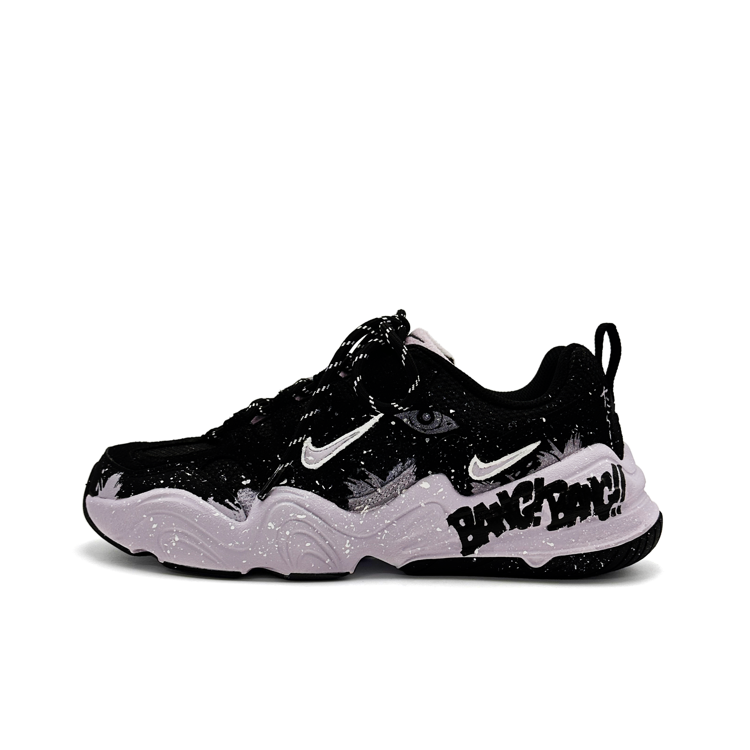 Nike Tech Hera Dark Iris Purple Slip Resistant Low top Casual Shoes Unisex