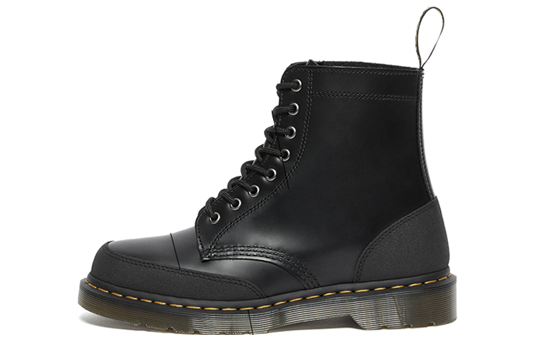Dr.Martens 1460 Guard Panel Leather Lace Up Boots 'Black'