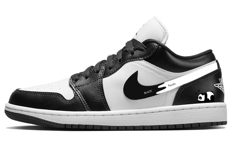Jordan Air Jordan 1 Low-Top Vintage Basketball Shoes Women's Black White