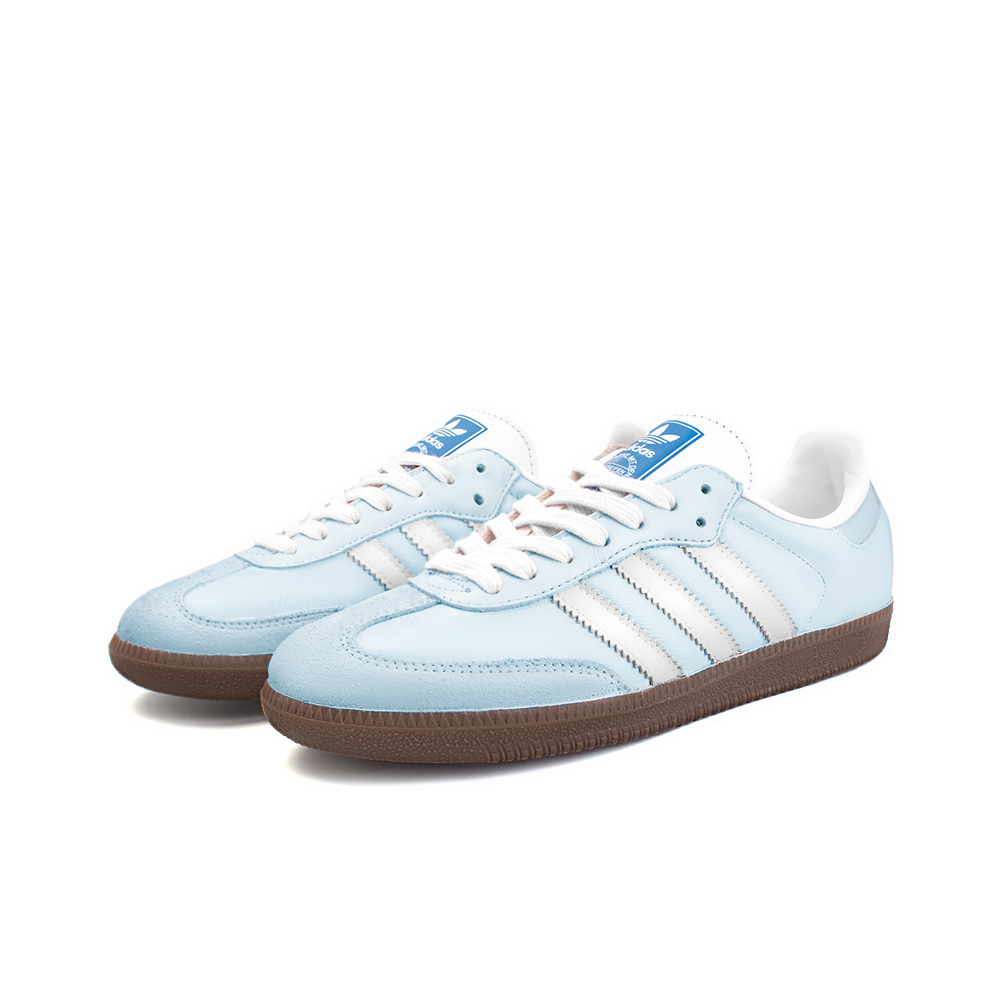 Adidas Originals SAMBA OG Anti-Slip Wear-Resistant Low-Top Skateboard Shoes Unisex Blue White купить в интернет-магазине Yoocart с быстрой доставкой по России.
