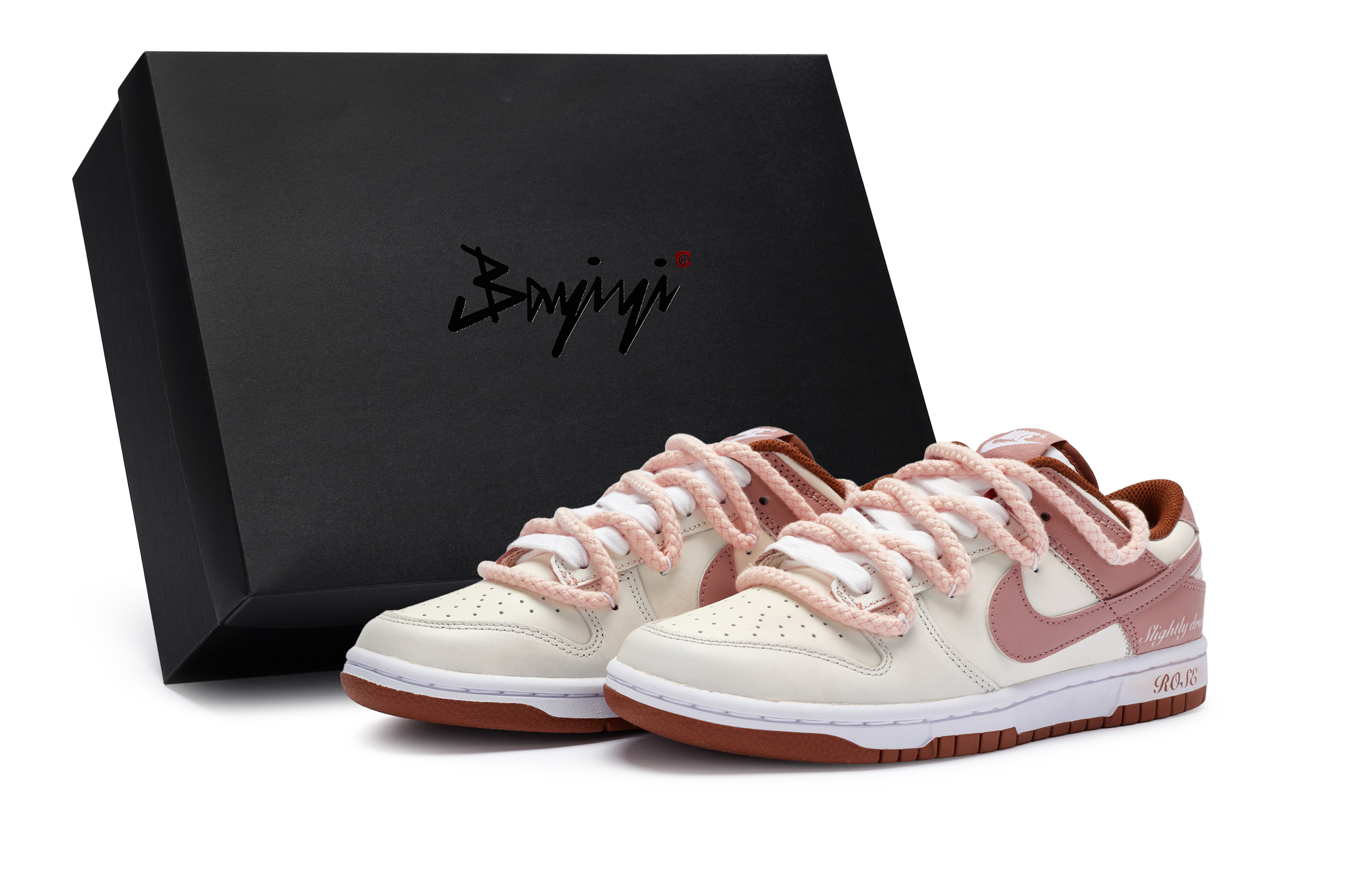 Nike Dunk 811 Manufacturing, Tipsy Rose, Special Shoe Box Low top Skateboard Shoes Women's Flesh Pink White