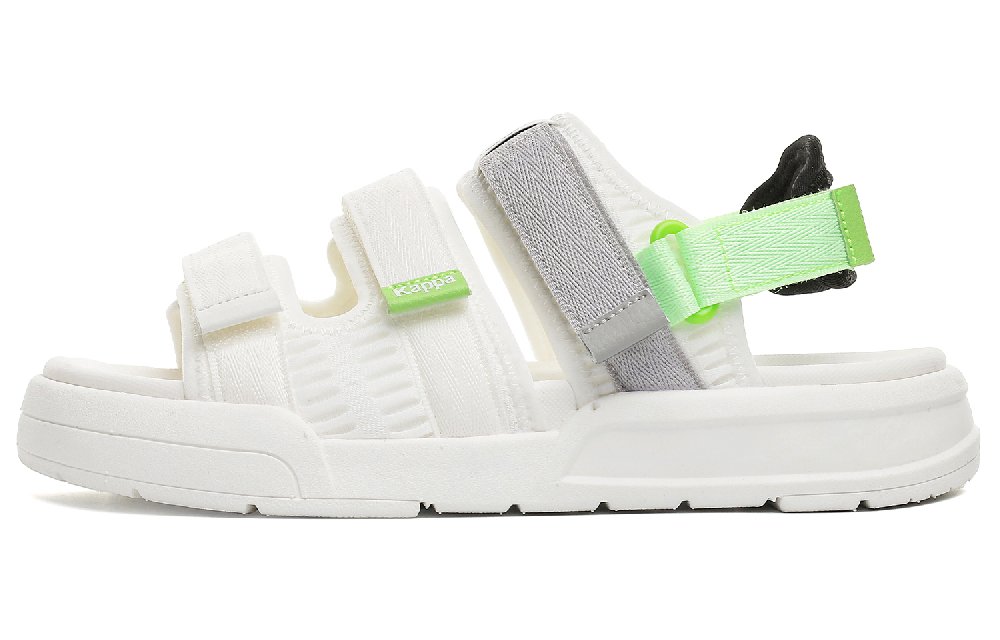 Kappa Beach Sandals Women's White Gray Green