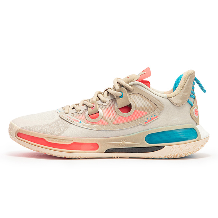 361° Super Nova 2.0 PRO Basketball Shoes Men's Low Top Oat Milk/Apricot Tea Brown