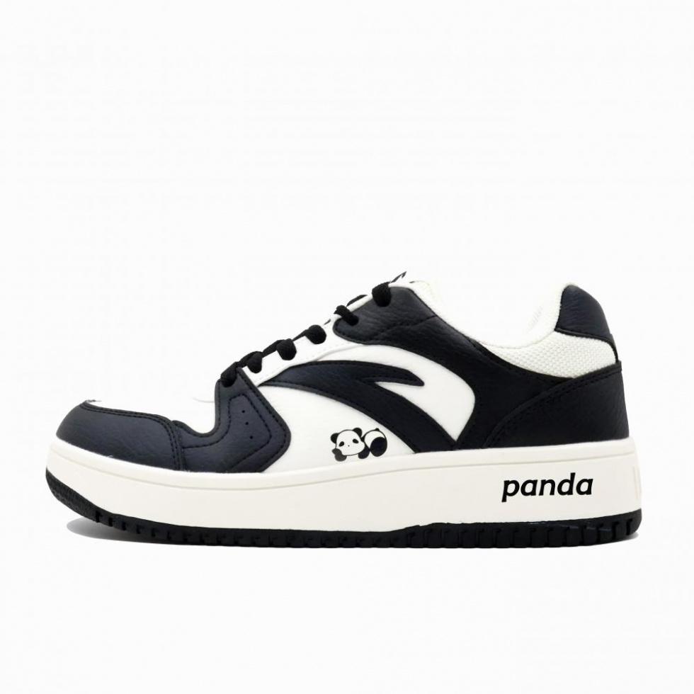Custom Soccer Shoes Anta Lightweight Wear-Resistant And Slip-Resistant Low-Top Skateboard Shoes Men's Black White