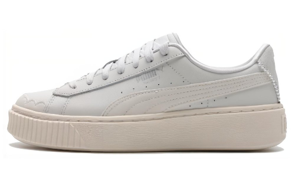 PUMA Platform Low Top Skateboard Shoes Women's White