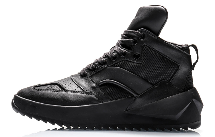 LiNing CF Gold Age 2000 Cushioning Rebound High-Top Casual Shoes Women's Black