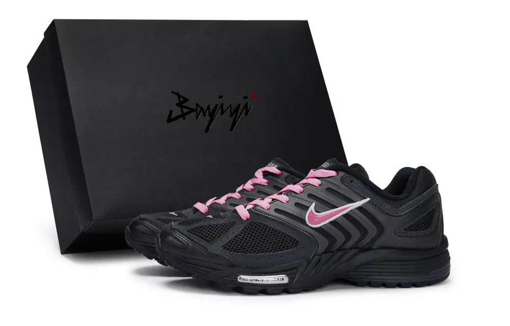 Nike Air Pegasus 2K5 Anti Slip Wear Resistant Low Top Running Shoes Unisex Black Pink