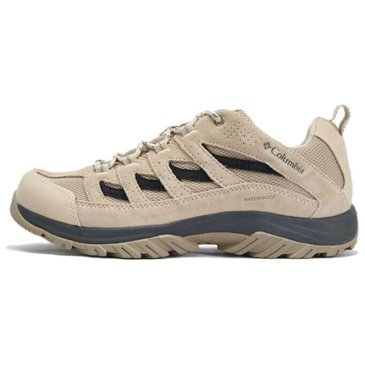 Columbia Crestwood Wear resistant And Waterproof Low Top Hiking Shoes & Mountaineering Shoes Men's Yellow