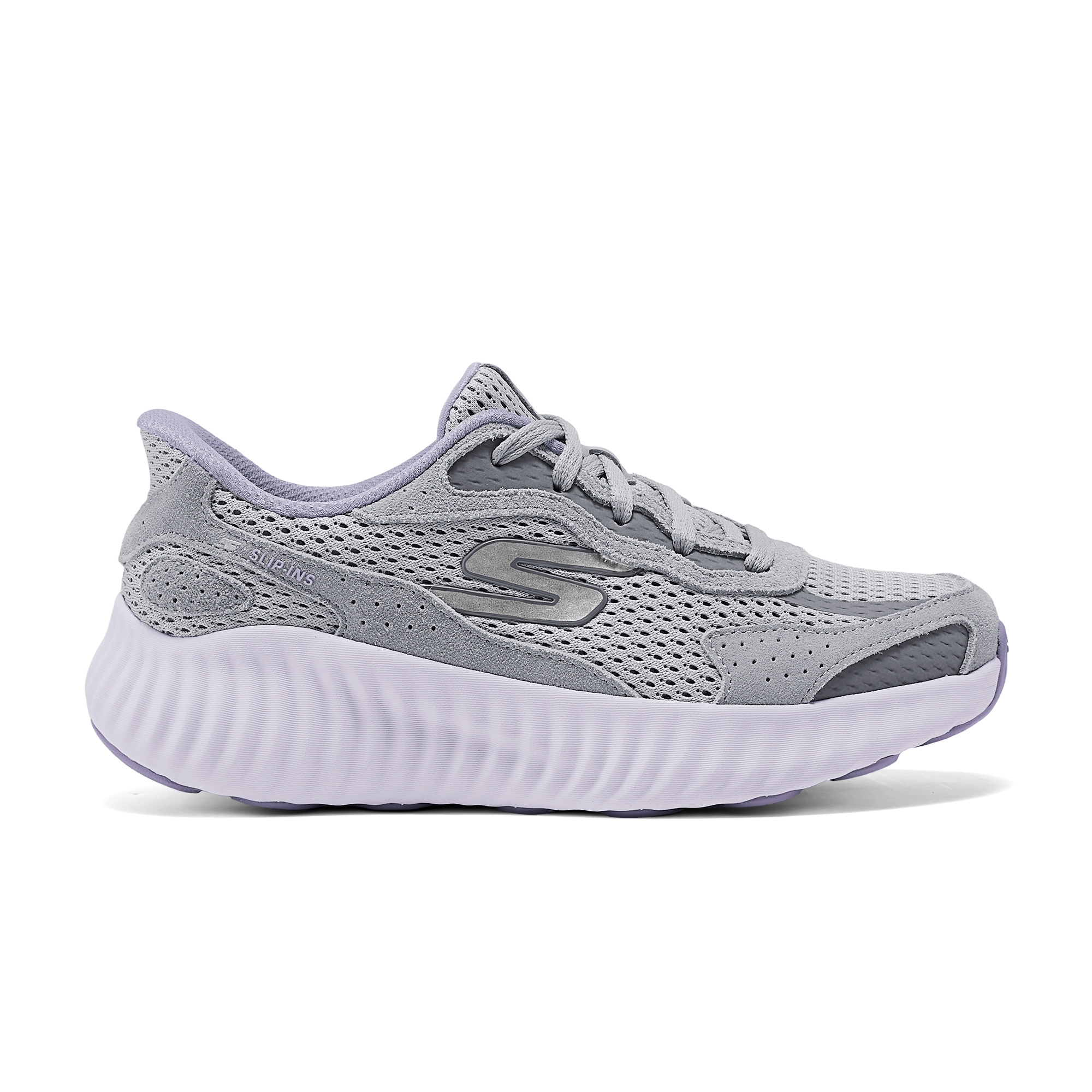 Skechers Women's GO Series Abrasion Resistant Low Top Running Shoes Women's Purple Gray купить в интернет-магазине Yoocart с быстрой доставкой по России.