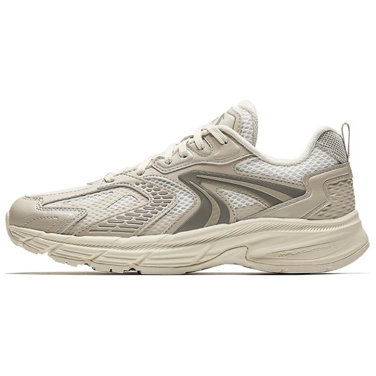 Anta Anti-Slip And Wear-Resistant Coverage Low-Top Casual Running Shoes Women's Ecru