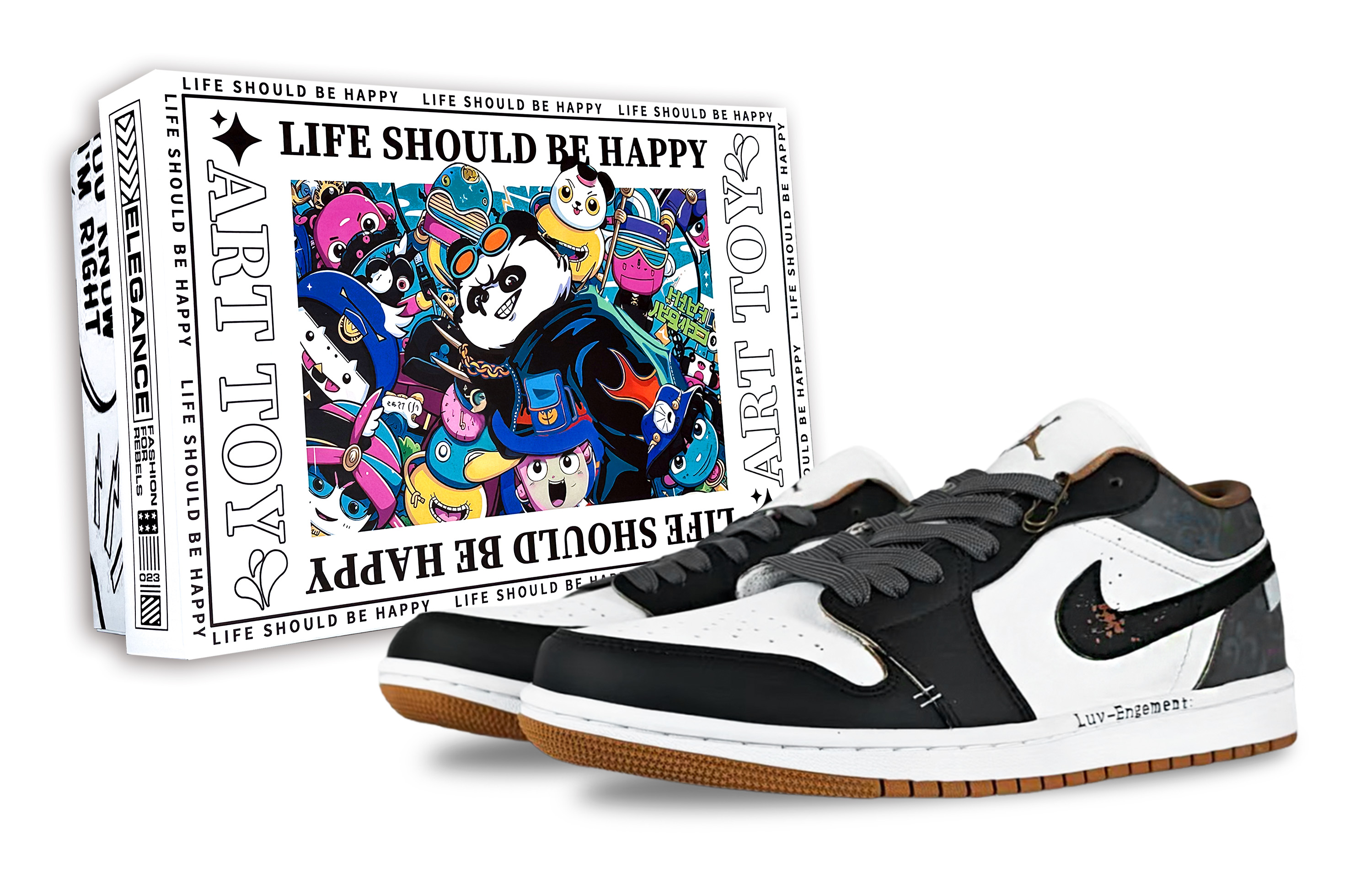Jordan Air Jordan 1 Vintage Basketball Shoes Unisex Low top White/Brown