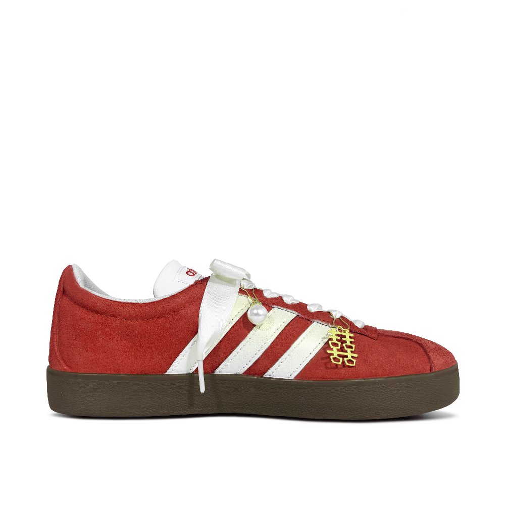 Adidas Neo VL Court Lifestyle Perfect Match Heaven's Blessing Low Top Skateboard Shoes Unisex Red White