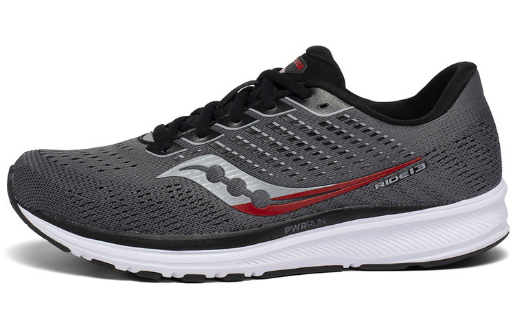 Saucony Ride 13 Low-Top Running Shoes Men's Charcoal Black