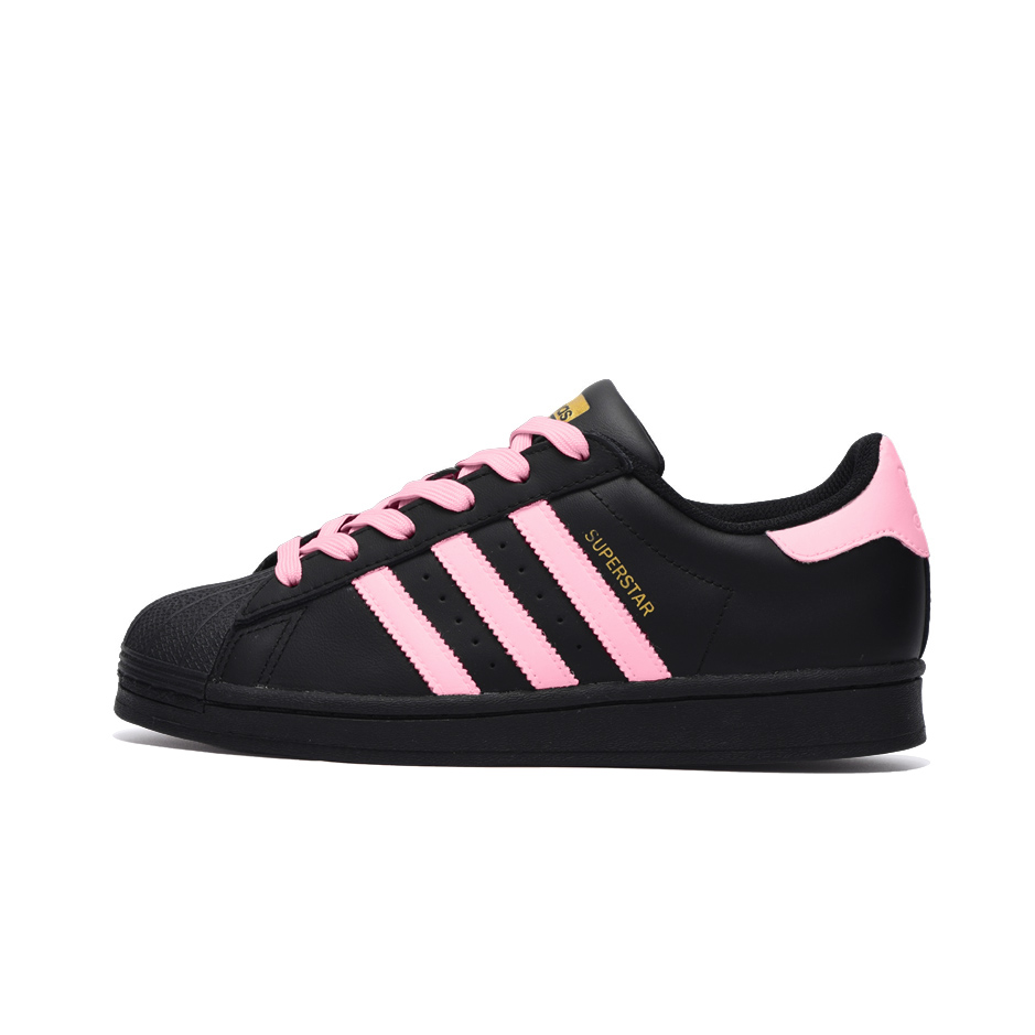Adidas Originals SUPERSTAR Anti Slip Wear Resistant Low Top Skateboard Shoes Unisex Black
