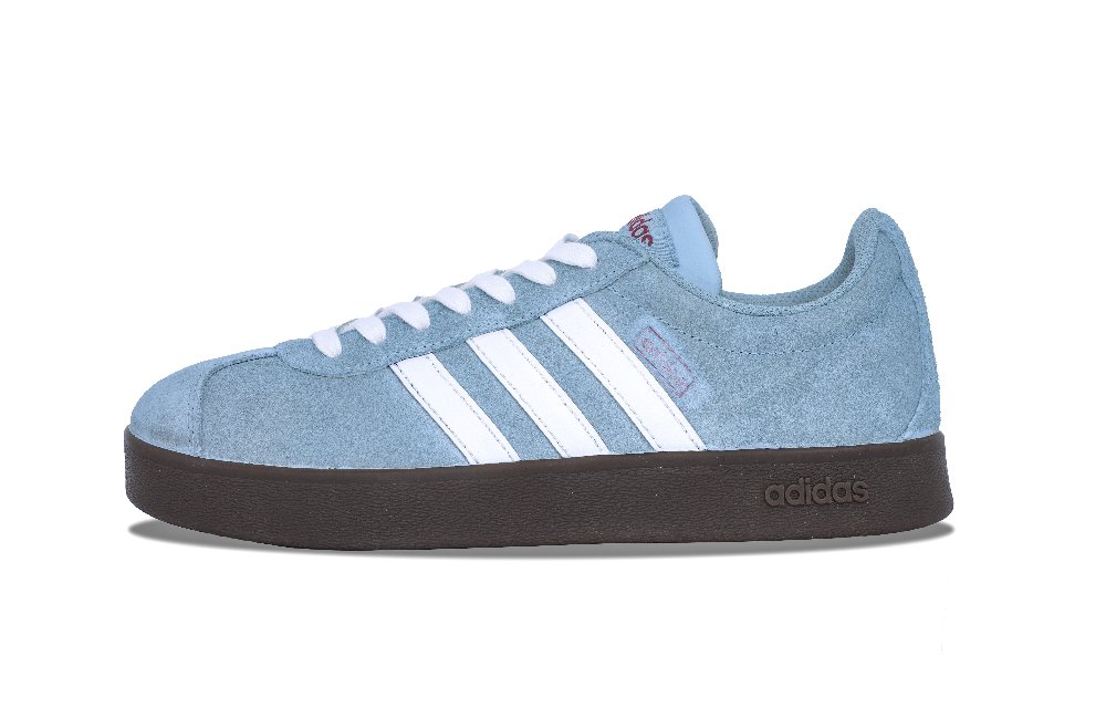 Adidas Neo VL Court 2.0 Blues Roses Anti-Slip Wear-Resistant Low-Top Skateboard Shoes Unisex Blue