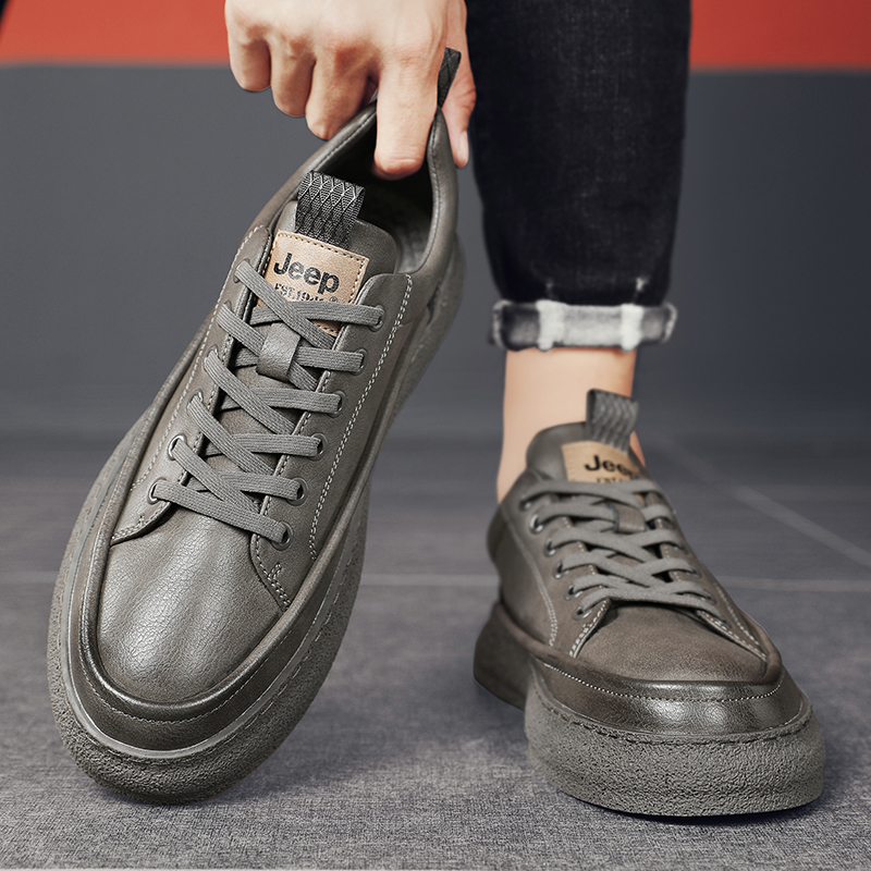 Jeep Low Top Skateboard Shoes Men's Gray купить в интернет-магазине Yoocart с быстрой доставкой по России.