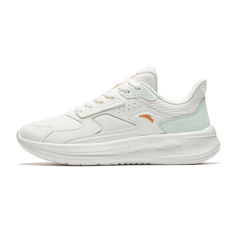 Anta Running Collection Anti-Slip Wear-Resistant Low-Top Casual Running Shoes Women's White Green