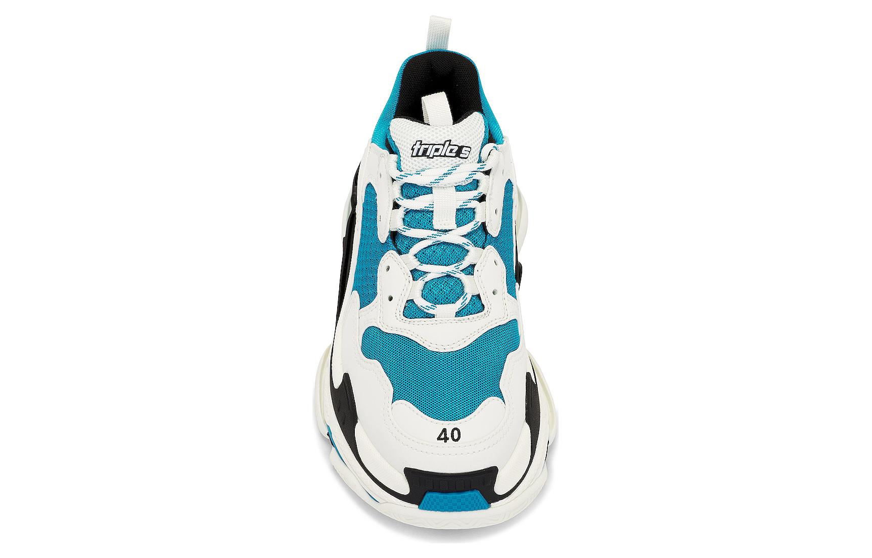 Balenciaga Triple S Sneakers 'White Carib Blue' купить в интернет-магазине Yoocart с быстрой доставкой по России.