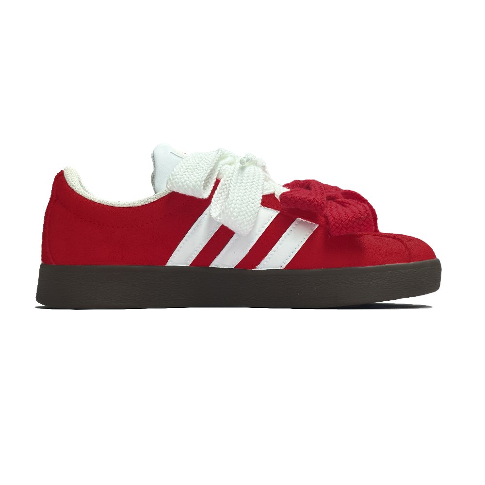 Adidas Neo Vl Court Classic Thermal Quick Dry Low Top Skateboard Shoes Unisex Dark Red