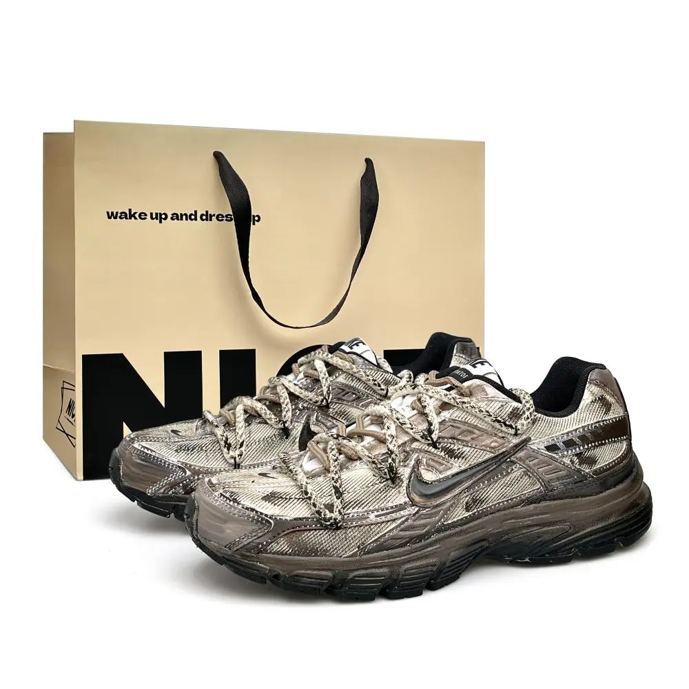 Nike Initiator Abrasion Resistant, Breathable, Lightweight Low top Casual Running Shoes Unisex Black Brown