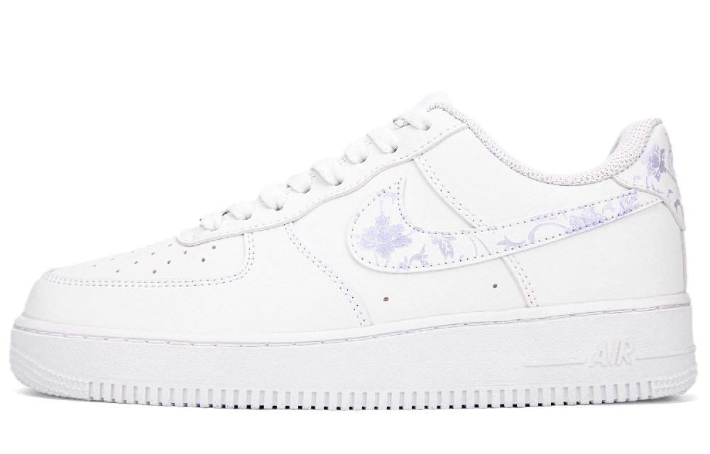 Nike Air Force 1 Slip Resistant, Abrasion Resistant, Lightweight Low Top Skateboard Shoes Men's White Pink Purple