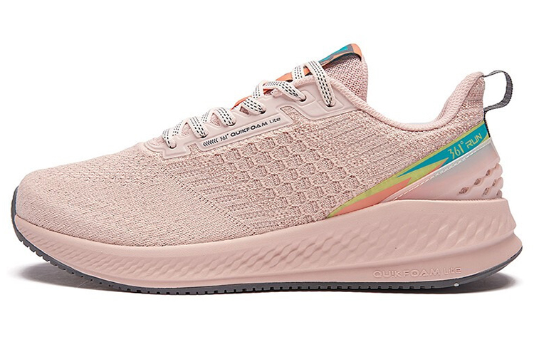 361° Slip Resistant Low Top Running Shoes Women's Pink Green