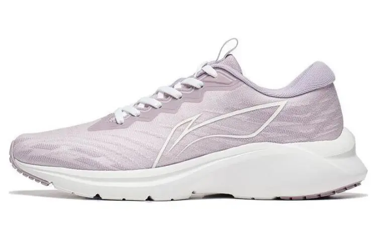 LiNing YunQue Slip Resistant, Abrasion Resistant, Breathable Low top Running Shoes Women's Pink Purple