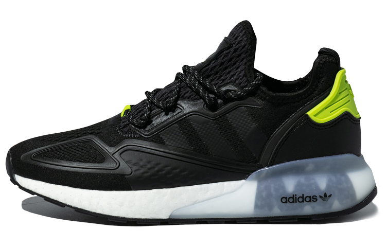 Adidas Originals Zx 2K Boost Black Semi Solar Slime