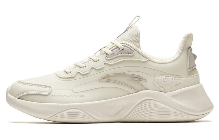 Anta Lingyun Slip Resistant, Abrasion Resistant, Lightweight Low Top Casual Running Shoes Women's White