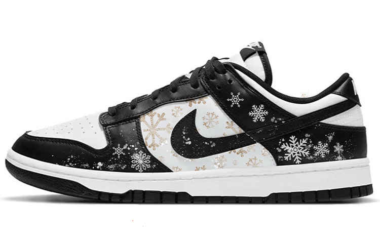 Nike Dunk Anti-Slip Wear-Resistant Low-Top Skateboard Shoes Men's Black White