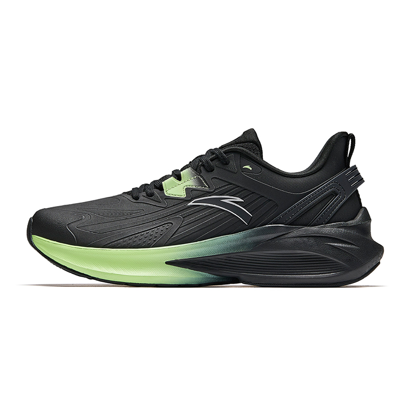 Anta Stinger 5 Anti-Slip Wear-Resistant Low-Top Casual Running Shoes Men's Black Green