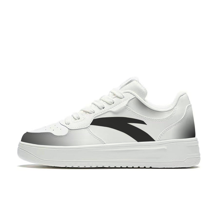 Anta Relaxed Anti Slip Wear Resistant Low Top Skateboard Shoes Unisex Black