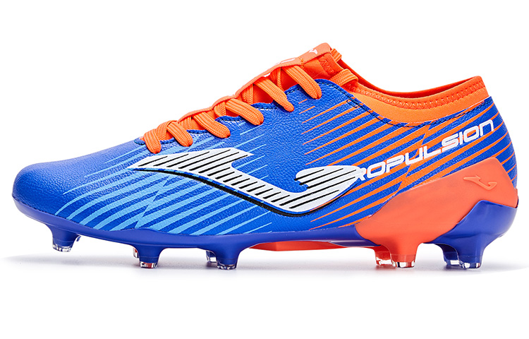 Joma Propulsion FG Rubber Long Studs Natural Ground Anti-Slip Wear-Resistant Soccer Shoes Men's Blue Orange