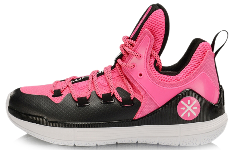 LiNing The Sixth Man 2019 Way Of Wade Cushioning Anti-Slip And Wear-Resistant Low-Top Basketball Shoes Men's Black Pink