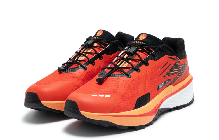 361° Rain Screen Cushioned Wear-Resistant Water-Resistant Low-Top Running Shoes Men's Red Orange