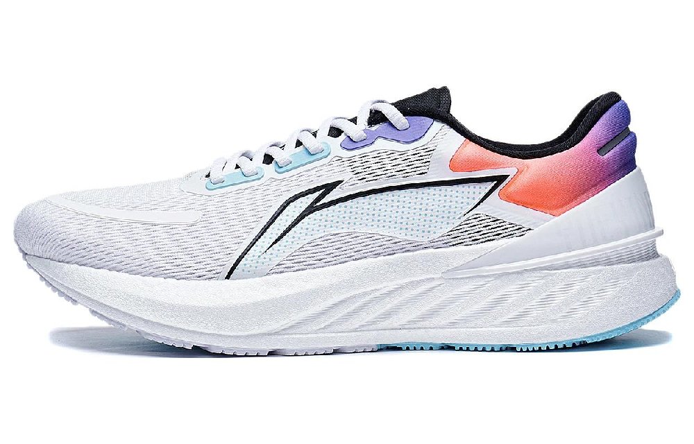 LiNing YueYing 2.0 Anti-Slip And Wear-Resistant Breathable Low-Top Running Shoes Men's White Blue Orange Purple