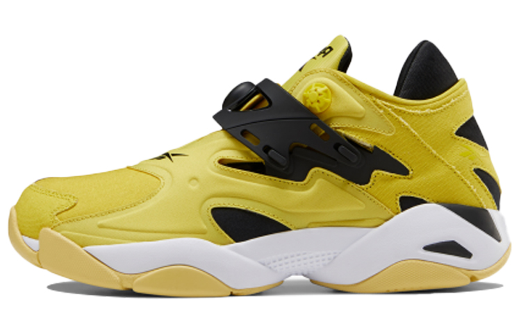 Reebok Pump Court Running Shoes Black/Yellow