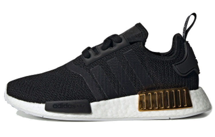 Adidas Originals Nmd R1 Black Gold Metallic Women's