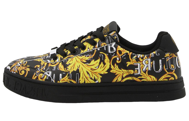VERSACE JEANS Couture Black Gold Sneakers