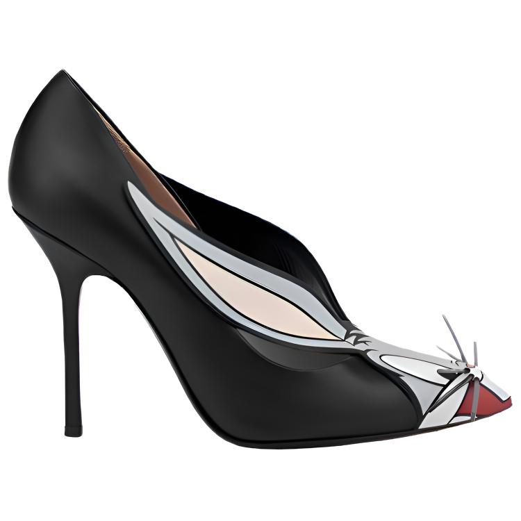 TUBAGE x MOSCHINO Slim Heel High Heels Women's Black