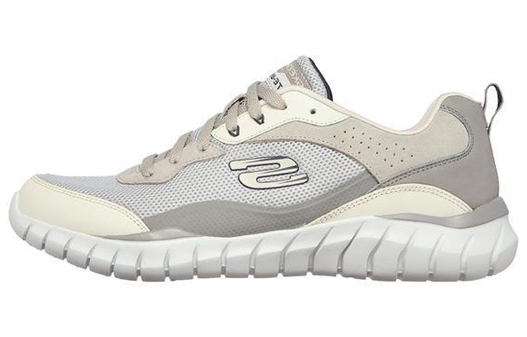 Skechers Overhaul Anti-Slip Wear-Resistant Low-Top Running Shoes Men's Light Gray