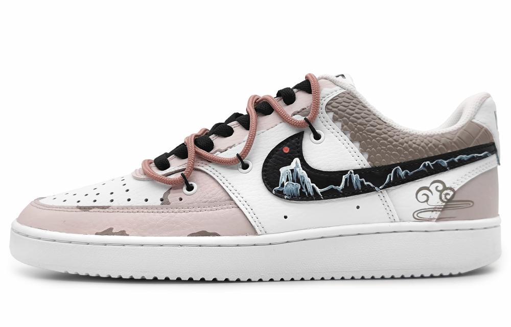 Nike Court Vision 1 Skateboard Shoes Women's Low-Top Black/White