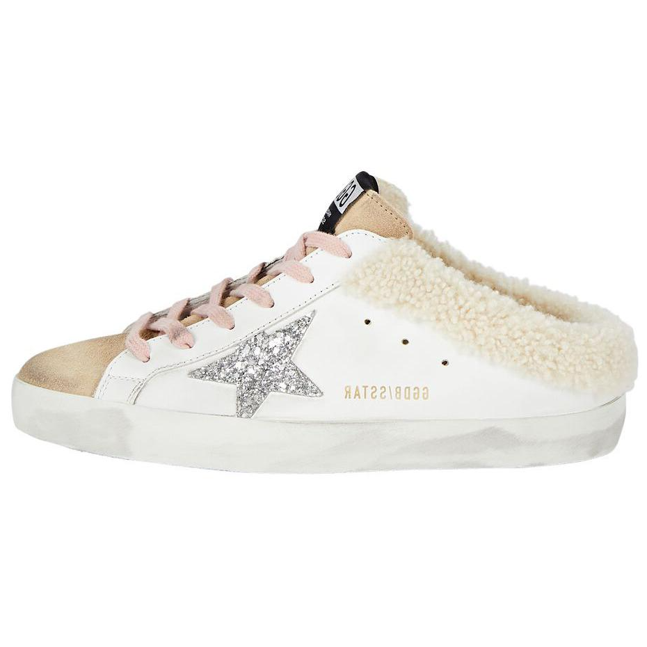 Golden Goose Super-Star Sabot Wrap-toe Slippers Women's Ecru