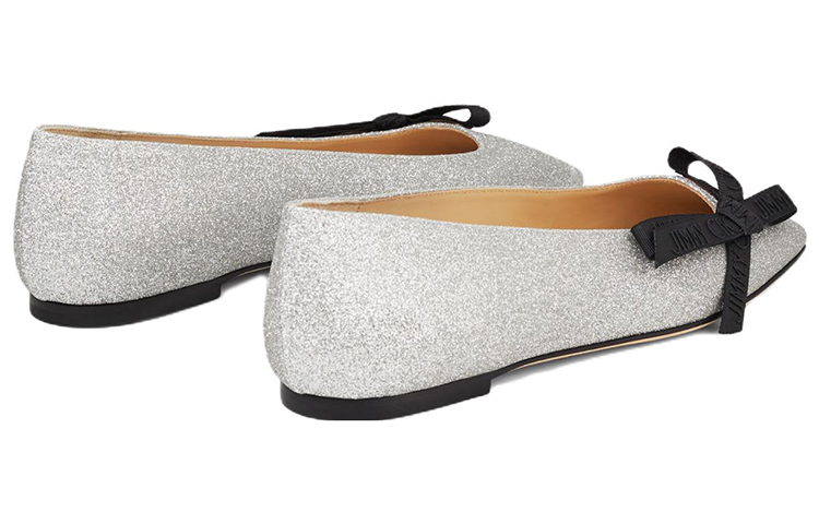 Jimmy Choo Veda Bow-detail Ballerina Shoes