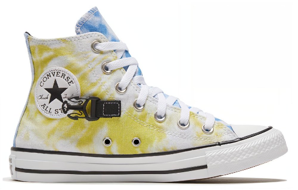 Converse Women's Chuck Taylor All Star Buckle Up High 'Rainbow Tie Dye' Women's
