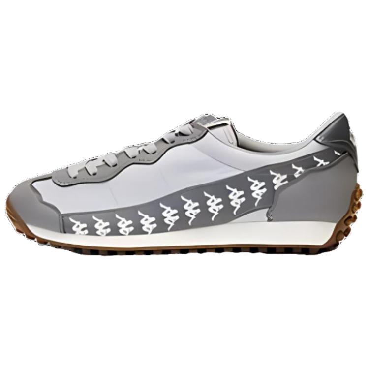 Kappa Anti-Slip Wear-Resistant Low-Top Casual Running Shoes Unisex Gray