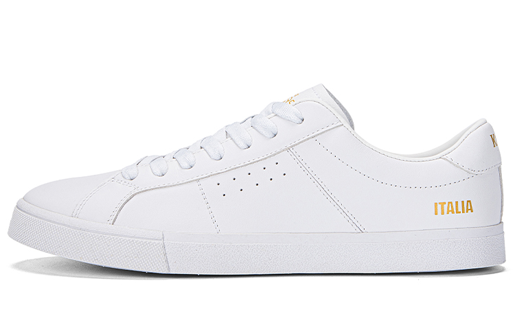 Kappa Anti Slip Wear Resistant Low Top Skateboard Shoes Women's Classic White