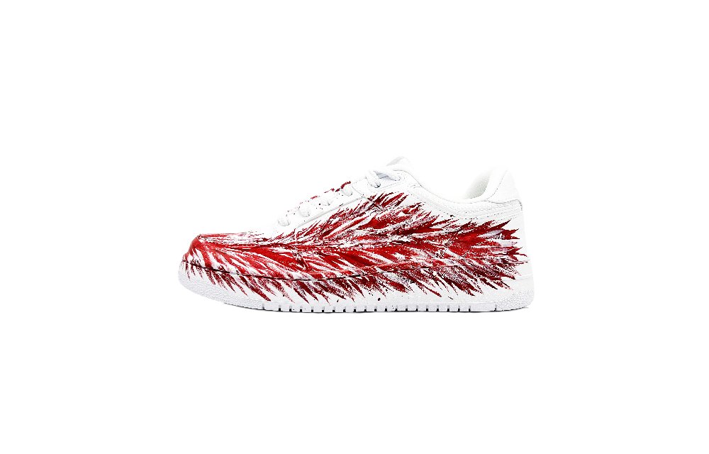 LiNing Tianji Abrasion Resistant Shock Absorbers Low Top Skateboard Shoes Unisex White Red