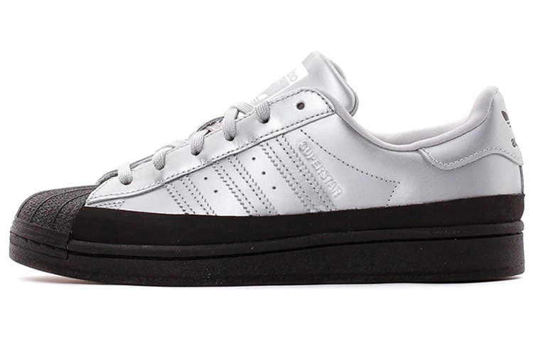 Adidas Originals Superstar Silver Metallic Black Women's