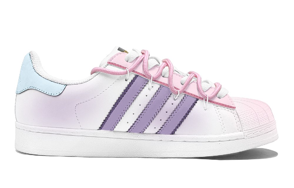 Adidas Originals Superstar Skateboard Shoes Unisex Low-Top Purple